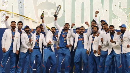 The Rohit Sharma-led Indian team beat New Zealand by four wickets in the Champions Trophy. (AP)