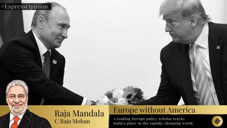 President Donald Trump, right, shakes hands with Russian President Vladimir Putin. (Photo: AP)