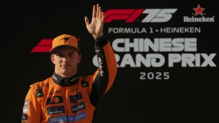 Oscar Piastri started from pole to win Chinese Grand Prix. (AP)