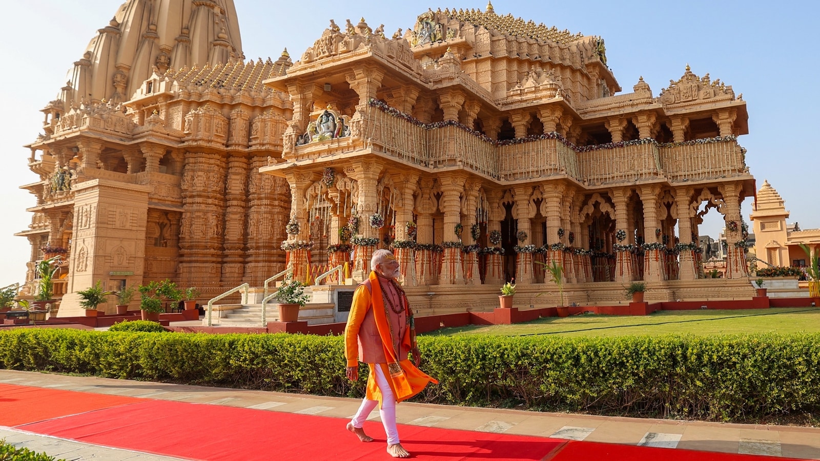 Modi visits Vantara, offers prayers at Somnath temple