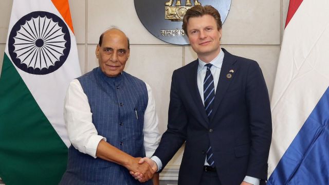 A statement read the Rajnath Singh and Ruben Berkelmans explored the possibilities of collaboration in shipbuilding, equipment and space sectors, optimising the complementariness in skills, technology and scale of the two countries.