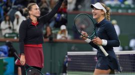 L-R: Aryna Sabalenka and Mirra Andreeva will take on each other in the final of Indian Wells. (Photo: AP)