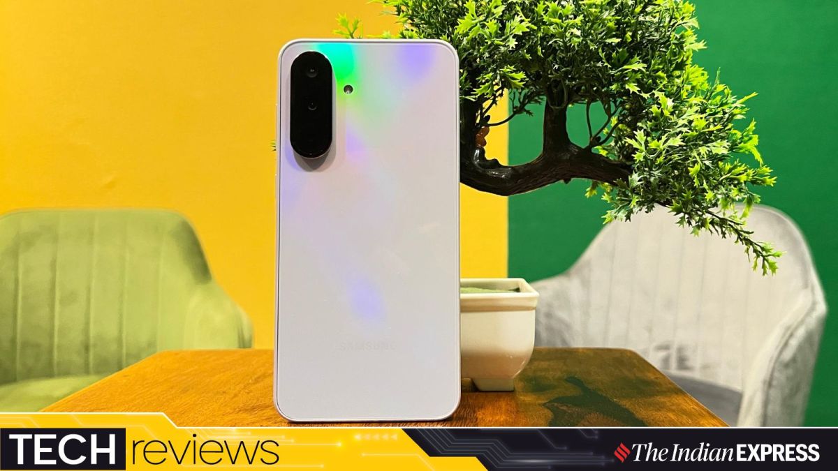 The Samsung Galaxy A36 does not stray away from the Galaxy A35, however, it has some distinctive features. (Image: Chitral Khambhati/The Indian Express)