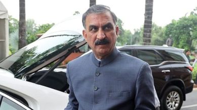 Sukhu said "Our sole aim is to promote the rural economy through natural farming. That is why we launched MSPs last year (budget) and increased them this year". (Express Archive/Prem Nath Pandey)