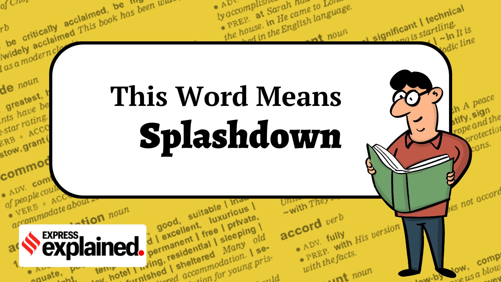 This Word Means splashdown
