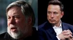 Apple co-founder Steve Wozniak (left) and SpaceX CEO Elon Musk.