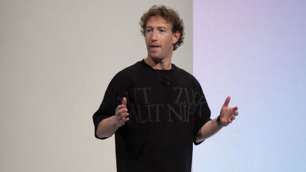 Mark Zuckerberg speaks at the Meta Connect 2024 conference in Menlo Park, Calif., on Sept. 25, 2024. (Photo: Jim Wilson/The New York Times)