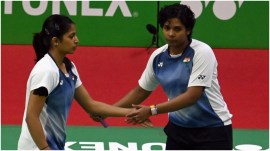 India's Treesa Jolly Gayatri Gopichand File BAI photo