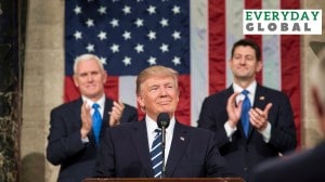 US President Donald Trump delivering his Joint Address to Congress at the U.S. Capitol Building in Washington, D.C., in 2017.