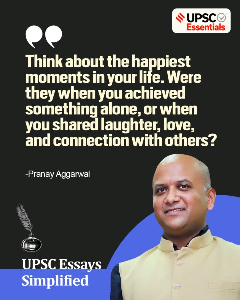 essay on happiness for upsc exam