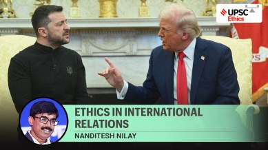 ethics in international relations, trump, zelensky, upsc