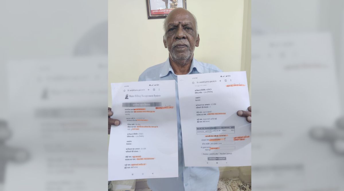 The bill, sent by the water tax department of the PMC, asked Govin Gore to pay a staggering Rs 10,74,787 for February.