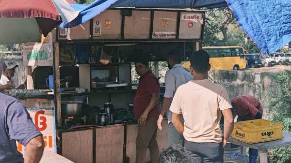 Bharat bhai, the owner of the tea shop where Axar has been coming since a teenager, calls the all-rounder a 'humble' person with 'no airs about himself'. (Mihir Vasavda)