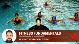 Water aerobics improves aerobic fitness while strengthening the back, arms, legs, and core. (Representational/ File Image)