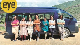 Women on a camping trip in Uttarakhand