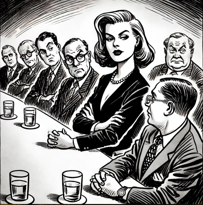 Female politicians are often constrained by party politics (DALL-E)