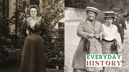 Women's Day: Zetkin and Rosa Luxemburg attending the German Social Democratic Party congress in 1910; right: Zetkin in 1897. (Wikimedia Commons)