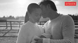 Amy Jackson Ed Westwick baby boy