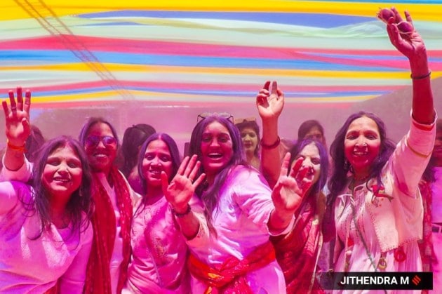 bengaluru holi celebration, indian express