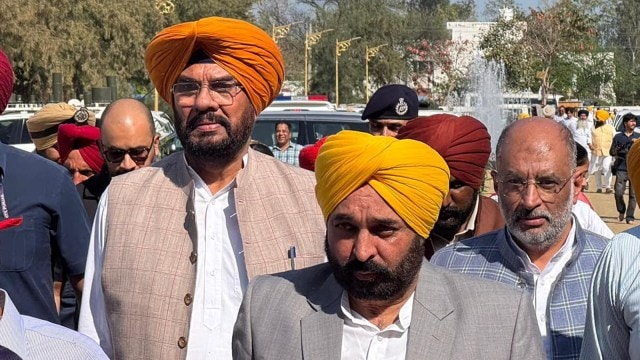 Punjab Chief Minister Bhagwant Singh Mann and minister Kuldeep Singh Dhaliwal