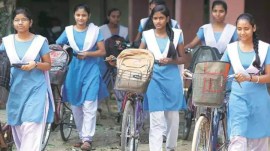 bihar schools uniform and bicycle scheme