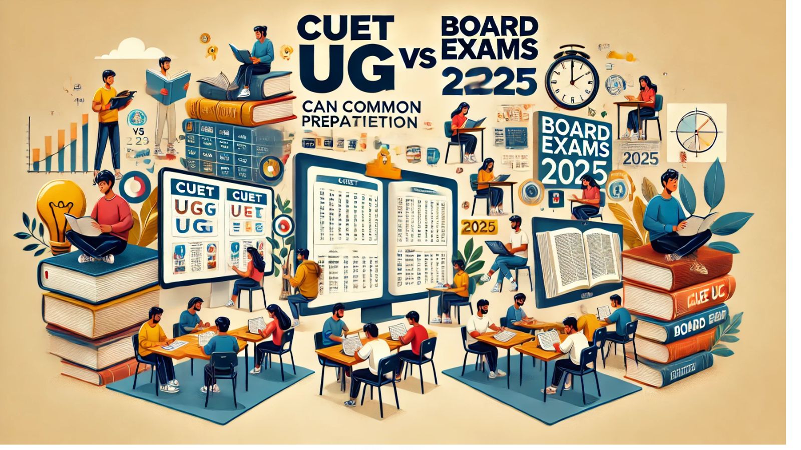 CUET UG Vs Board Exams 2025: Can common preparation help to crack college entrance test?