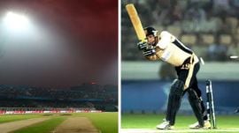 The IPL got off to an eventful start in Kolkata when a floodlight failure and poor pitch hurt the KKR-Deccan Chargers match. (Reuters/PTI)