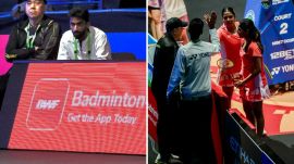 After announcing his retirement on Monday, Sumeeth (R) is ready to plunge into full-scale coaching, including crucially for India's top women's doubles pairing, the Top 10 Treesa-Gayatri. (Badminton Photo)