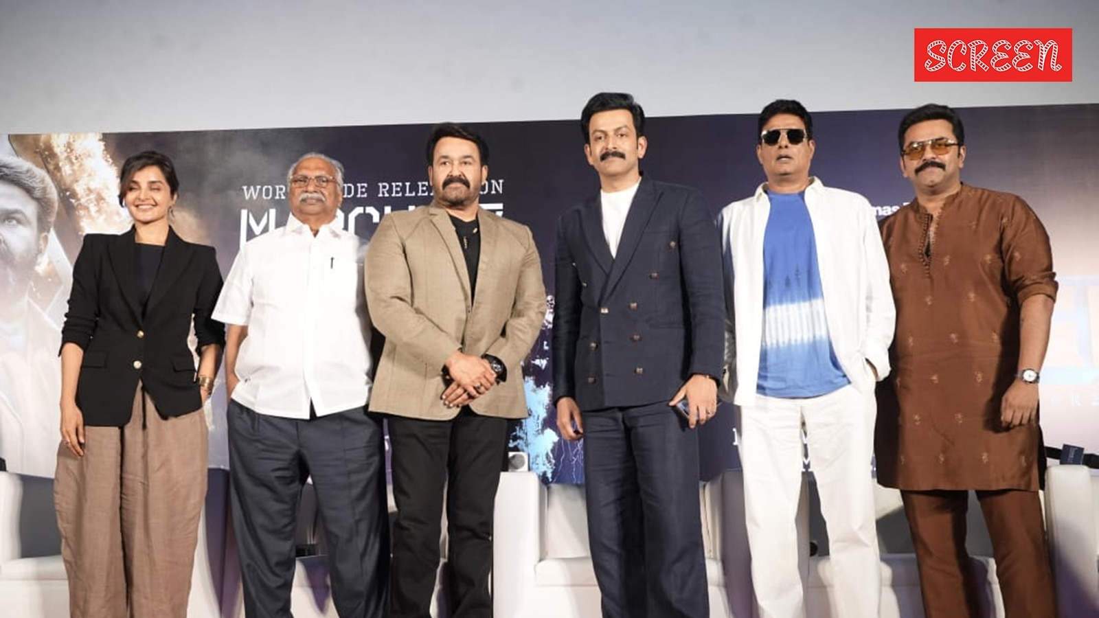 Manju Warrier, Gokulam Gopalan, Mohanlal, Prithviraj, Abhimanyu Singh, Indrajith