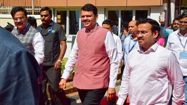 Maharashtra Chief Minister Devendra Fadnavis during the Budget session of the state Assembly, in Mumbai, Friday, March 7, 2025. (PTI Photo)