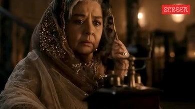 Farida Jalal in a still from Netflix's Heeramandi