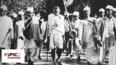 100 weeks of upsc quiz history gandhi