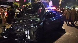 The accident occurred near Amrapali shopping complex shortly before midnight on Wednesday.