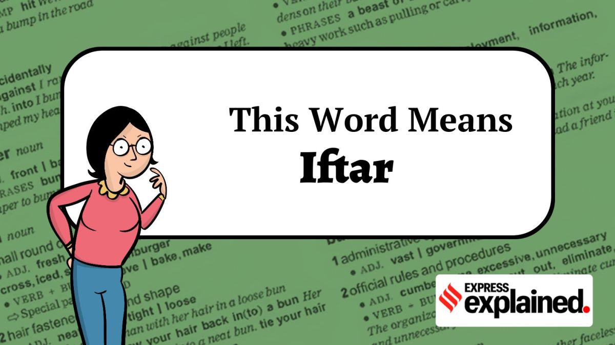 iftar, this word means