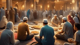 Iftar is the food that we have after breaking our fast — roza — in the month of Ramzaan.