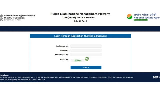 JEE Main 2025 Session 2 Admit Card: Hall tickets released at jeemain.nta.nic.in