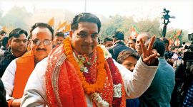 kapil-3col1 Nav Varsh, Phalahaar party, Kapil Mishra, Hindu Nav Varsh, Baisakhi, Kailash Kher, Rekha Gupta, delhi news, India news, Indian express, current affairs