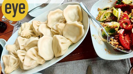 The meat-filled khinkali from Georgia