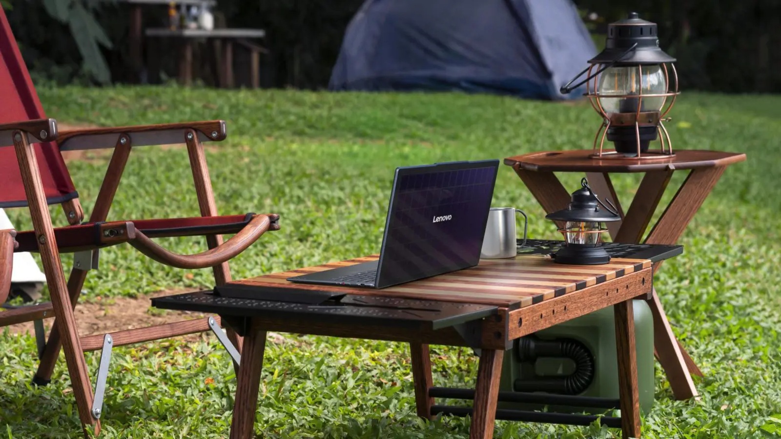 Lenovo solar powered laptop concept.