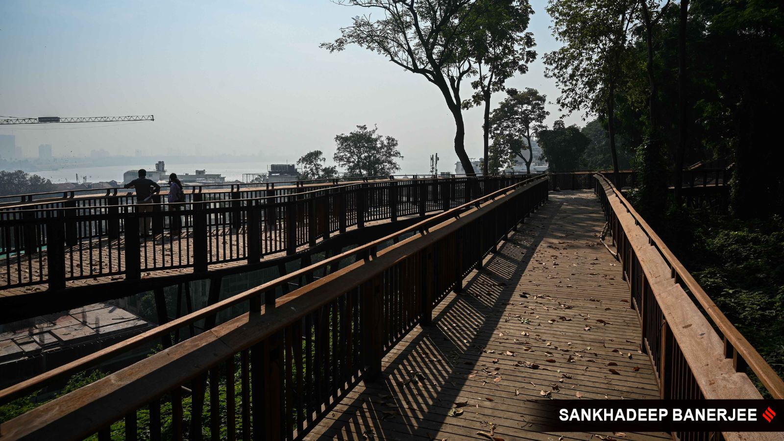Civic authorities maintained that besides having offline ticket counters, the Malabar Hill walkaway will have options available for online ticketing. (Express Photo by Sankhadeep Banerjee)