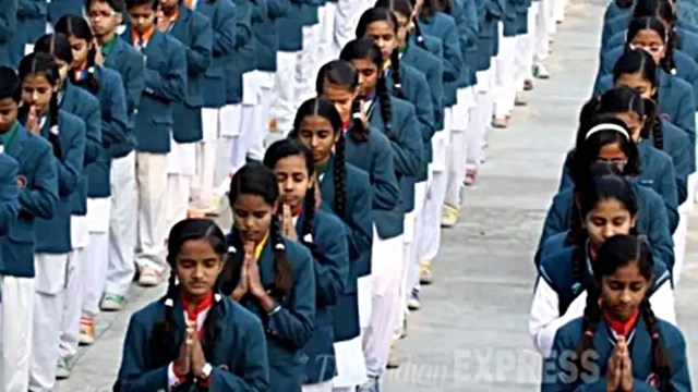 bihar school prayer, communal tension, indian express
