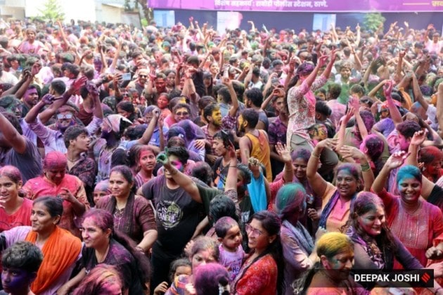 Mumbai holi celebration, indian express