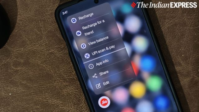 MyJio app features.