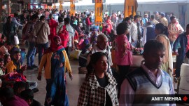 Train delays lead to heavy rush at New Delhi railway station; crowd control measures kick in