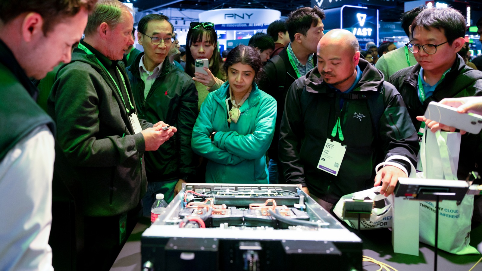 Nvidia showcased robots that could work in warehouses, pedal around like ‘Star Wars’ droids and manipulate surgical equipment at its weeklong AI conference.