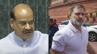 om birla, rahul gandhi, parliament news, indian express