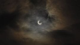 Solar Eclipse 2025 Live: Partial solar eclipse.