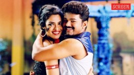 Priyanka Chopra and Vijay in her debut film Thamizhan