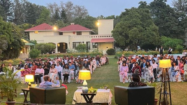 Dr. Thomas Mathew discusses Ratan Tata’s life and legacy at a book event in Hoshiarpur.