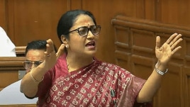 rekha Delhi CM Rekha Gupta presents the State Budget in the Assembly (PTI)